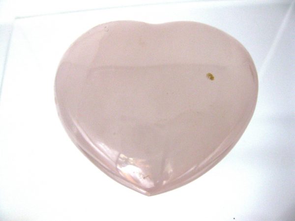 Genuine Rose Quartz Metaphysical Mineral Heart For Sale #3