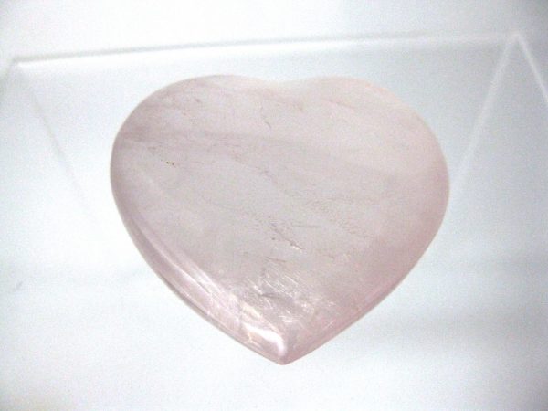 Genuine Rose Quartz Metaphysical Mineral Heart For Sale #5a