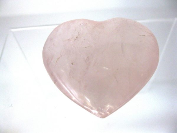 Genuine Rose Quartz Metaphysical Mineral Heart For Sale #8a