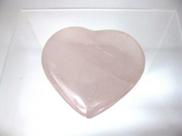 Genuine Rose Quartz Metaphysical Mineral Heart For Sale #9a