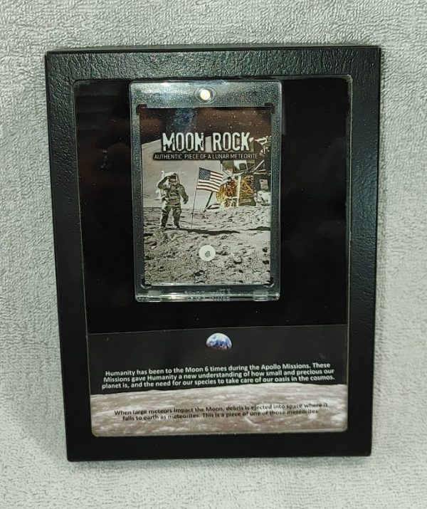 Moon Rock Lunar Meteorite Frame #2 For Sale