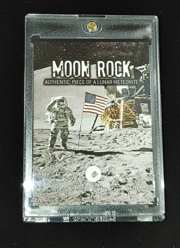 Moon Rock Lunar Meteorite Frame #3a For Sale