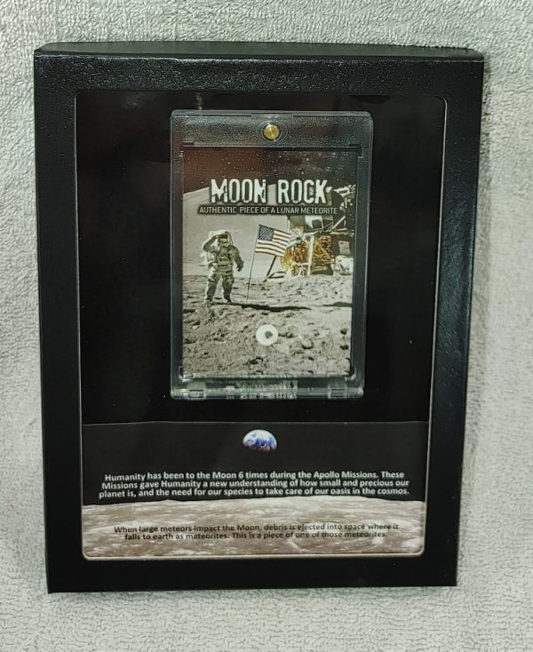 Moon Rock Lunar Meteorite Frame #5-1 For Sale