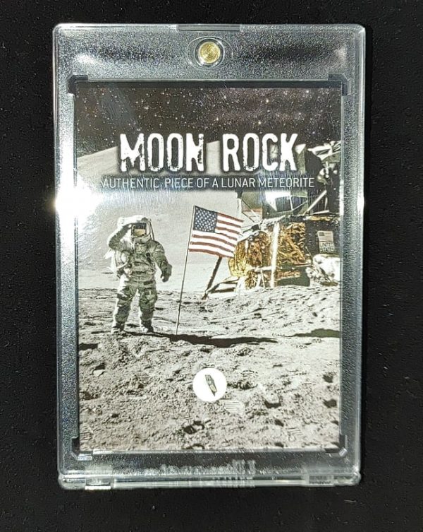 Moon Rock Lunar Meteorite Frame #8a For Sale