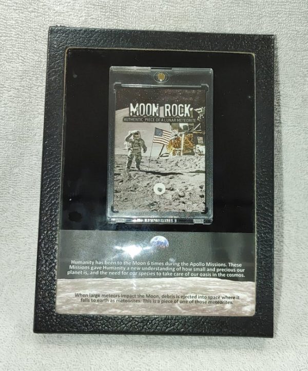 Moon Rock Lunar Meteorite Frame #9 For Sale