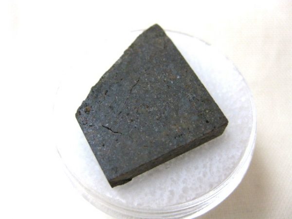 Meteorite Thin Slice in Gem Jar #19