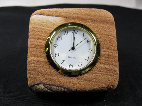 Sandstone Desktop Clock For Sale #2