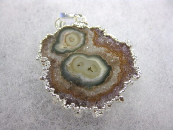 Silver Plated Amethyst Mineral Pendant For Sale #10