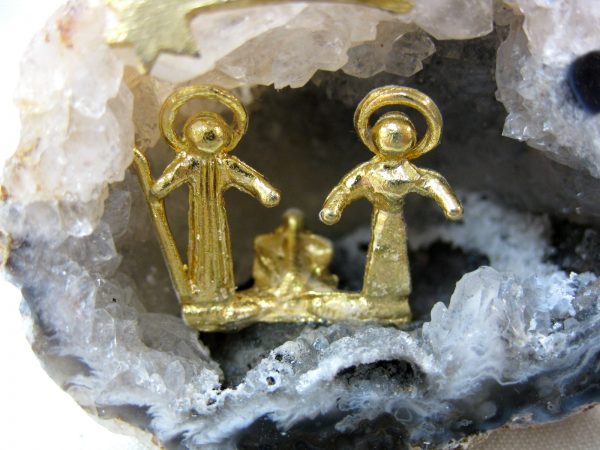 Genuine Small Brazil Nativity Geode For Sale #1a