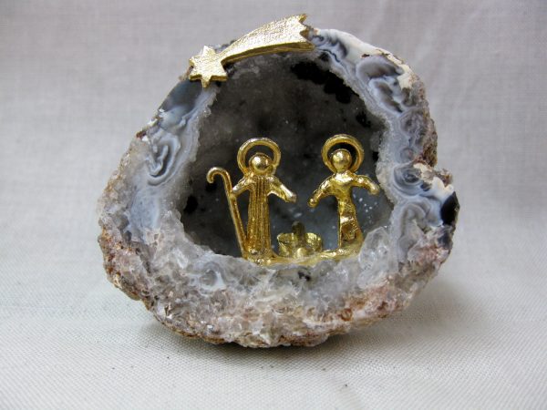 Genuine Small Brazil Nativity Geode For Sale #3