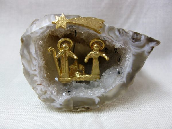 Genuine Small Brazil Nativity Geode For Sale #4