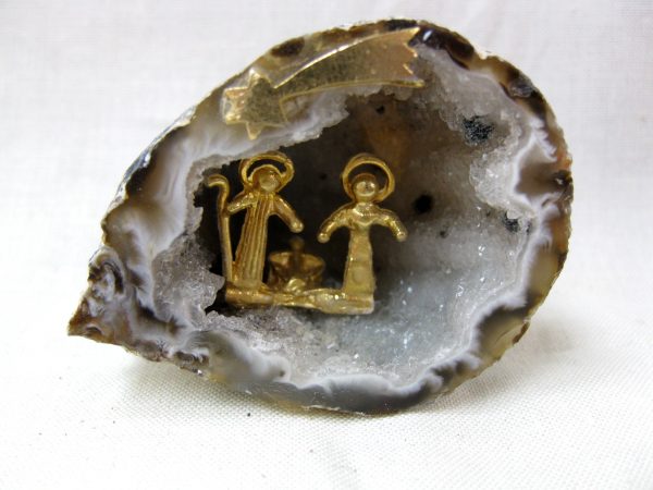 Genuine Small Brazil Nativity Geode For Sale #6