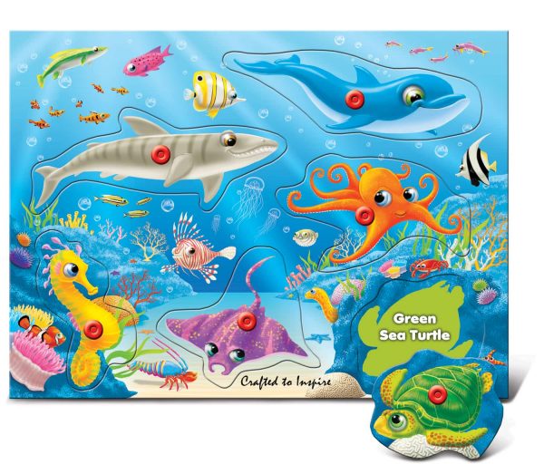 Underwater World – Peg Puzzle – 6 Pieces