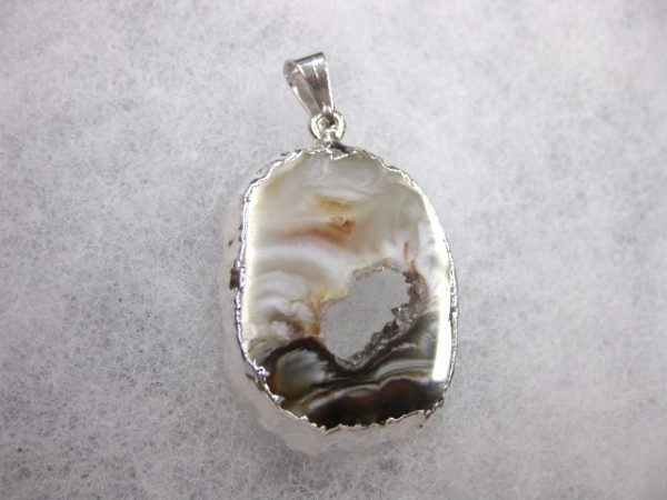 Geode Pendant #15 For Sale