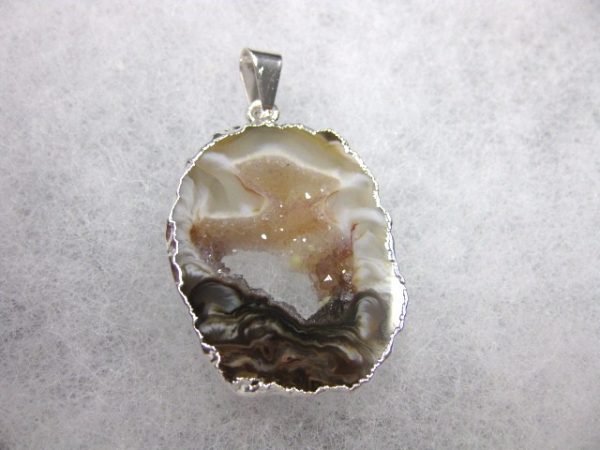 Geode Pendant #15a For Sale