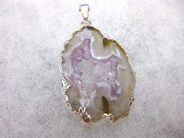 Geode Pendant #9 For Sale