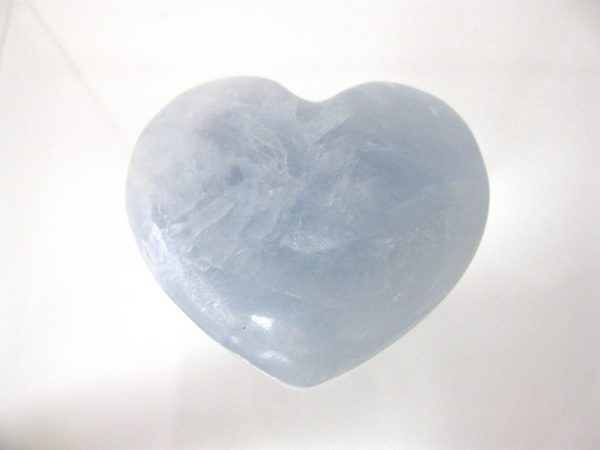 Genuine Blue Calcite Metaphysical Polished Mineral Heart from Madagascar for Sale. #10