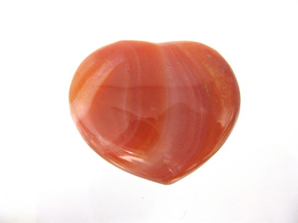 Genuine Carnelian Metaphysical Polished Mineral Heart from Madagascar for Sale. #1