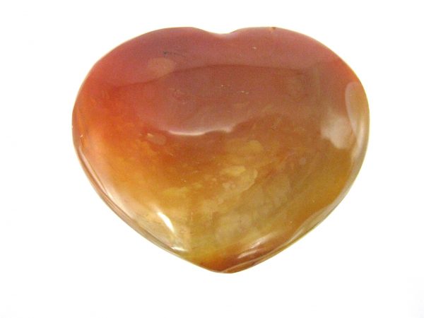 Genuine Carnelian Metaphysical Polished Mineral Heart from Madagascar for Sale. #11