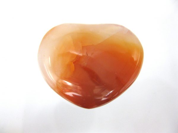 Genuine Carnelian Metaphysical Polished Mineral Heart from Madagascar for Sale. #12