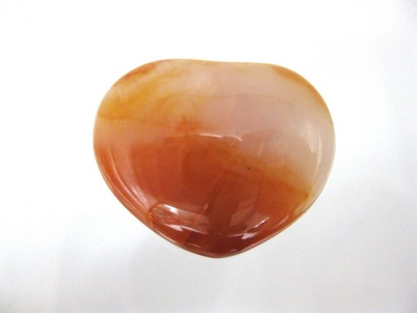 Genuine Carnelian Metaphysical Polished Mineral Heart from Madagascar for Sale. #12a