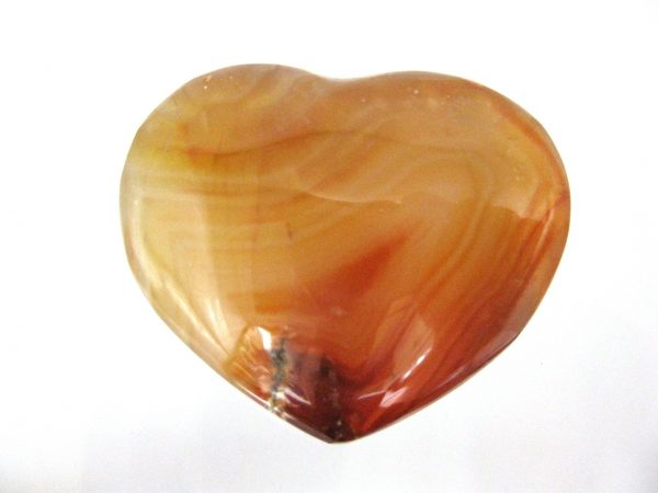 Genuine Carnelian Metaphysical Polished Mineral Heart from Madagascar for Sale. #2