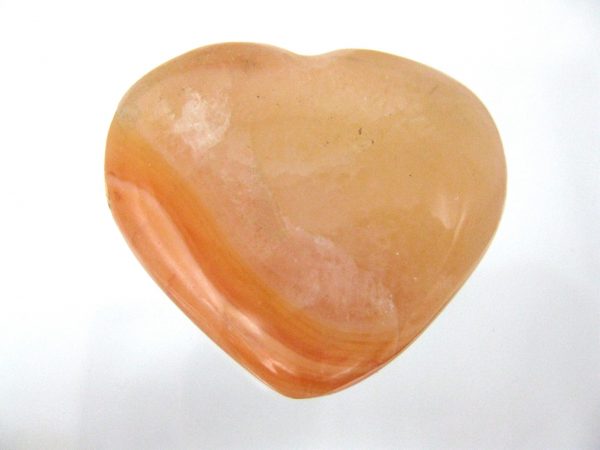 Genuine Carnelian Metaphysical Polished Mineral Heart from Madagascar for Sale. #3a