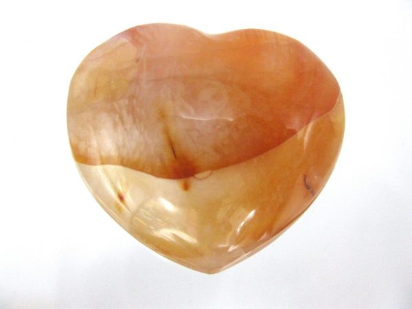 Genuine Carnelian Metaphysical Polished Mineral Heart from Madagascar for Sale. #6