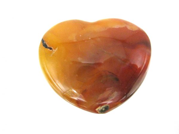 Genuine Carnelian Metaphysical Polished Mineral Heart from Madagascar for Sale. #7