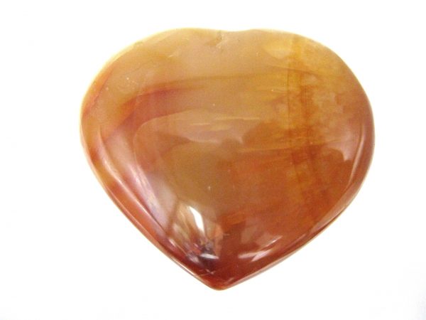 Genuine Carnelian Metaphysical Polished Mineral Heart from Madagascar for Sale. #9