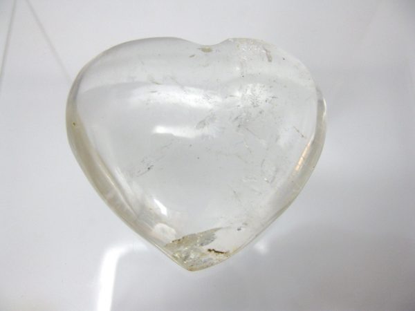 Genuine Clear Quartz Crystal Metaphysical Polished Mineral Heart from Madagascar for Sale. #1