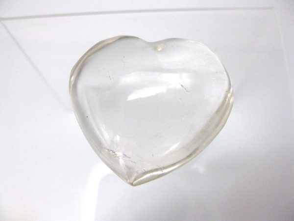 Genuine Clear Quartz Crystal Metaphysical Polished Mineral Heart from Madagascar for Sale. #11