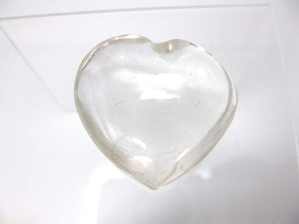 Genuine Clear Quartz Crystal Metaphysical Polished Mineral Heart from Madagascar for Sale. #11a