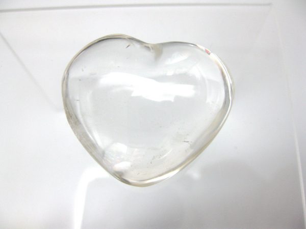 Genuine Clear Quartz Crystal Metaphysical Polished Mineral Heart from Madagascar for Sale. #12