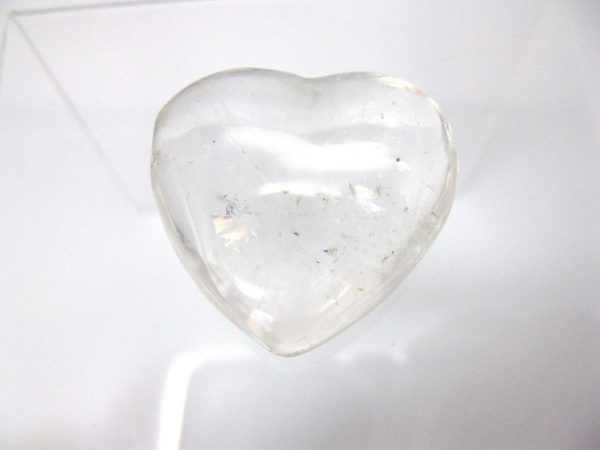 Genuine Clear Quartz Crystal Metaphysical Polished Mineral Heart from Madagascar for Sale. #2