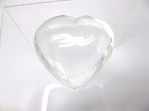 Genuine Clear Quartz Crystal Metaphysical Polished Mineral Heart from Madagascar for Sale. #3