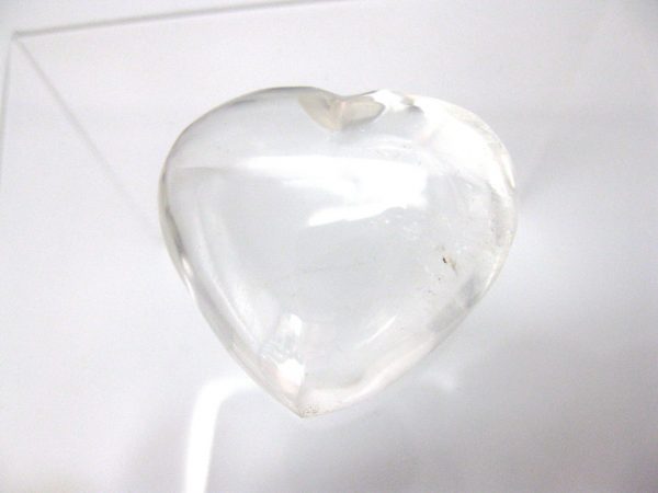 Genuine Clear Quartz Crystal Metaphysical Polished Mineral Heart from Madagascar for Sale. #3a