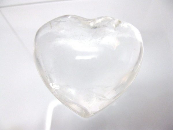 Genuine Clear Quartz Crystal Metaphysical Polished Mineral Heart from Madagascar for Sale. #4