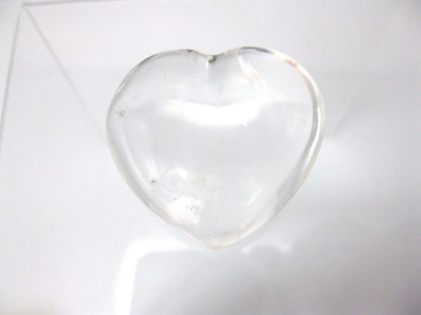 Genuine Clear Quartz Crystal Metaphysical Polished Mineral Heart from Madagascar for Sale. #5