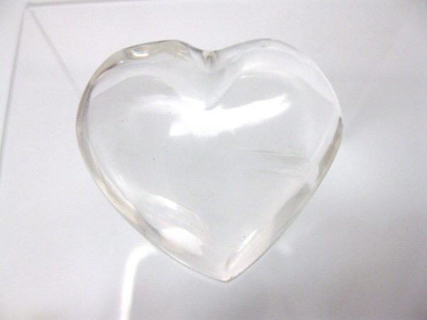 Genuine Clear Quartz Crystal Metaphysical Polished Mineral Heart from Madagascar for Sale. #6