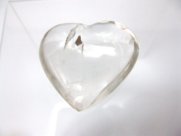 Genuine Clear Quartz Crystal Metaphysical Polished Mineral Heart from Madagascar for Sale. #7