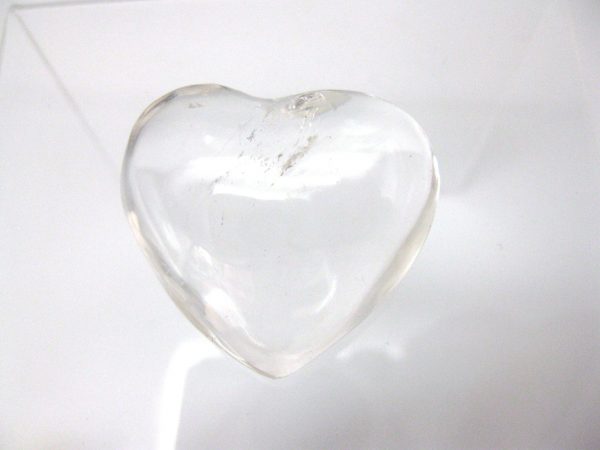 Genuine Clear Quartz Crystal Metaphysical Polished Mineral Heart from Madagascar for Sale. #9