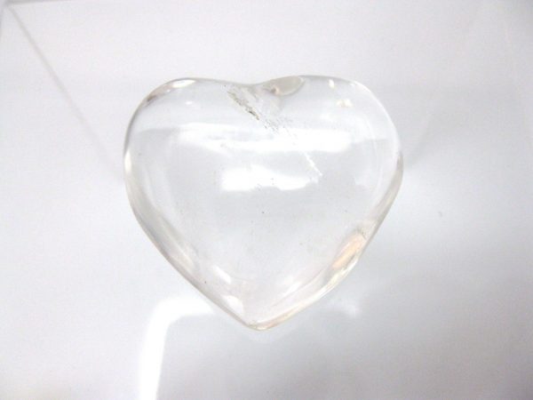 Genuine Clear Quartz Crystal Metaphysical Polished Mineral Heart from Madagascar for Sale. #9a