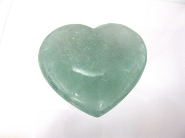 Genuine Green Fluorite Metaphysical Polished Mineral Heart from Madagascar for Sale. #2