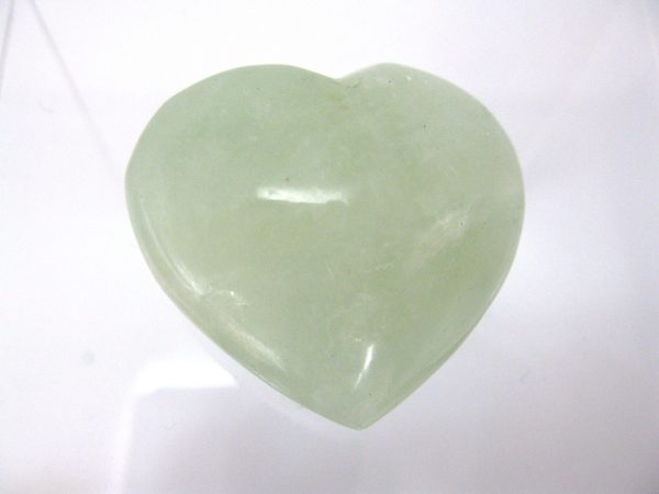 Genuine Green Fluorite Metaphysical Polished Mineral Heart from Madagascar for Sale. #4a