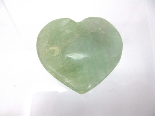 Genuine Green Fluorite Metaphysical Polished Mineral Heart from Madagascar for Sale. #8