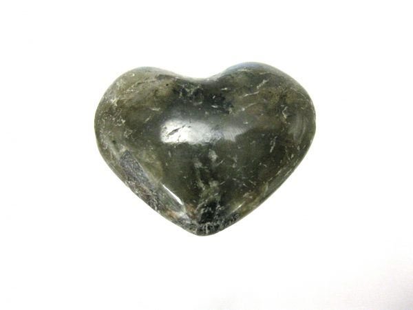 Genuine Labradorite Metaphysical Polished Mineral Heart from Madagascar for Sale. #12a