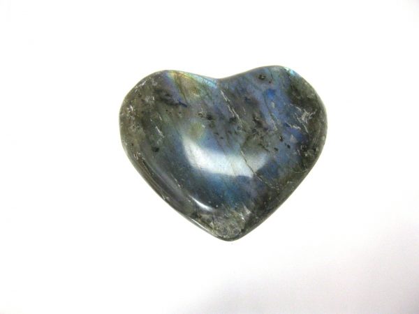 Genuine Labradorite Metaphysical Polished Mineral Heart from Madagascar for Sale. #1a