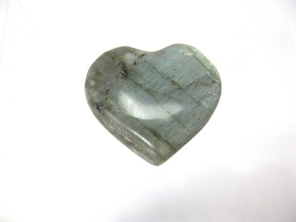 Genuine Labradorite Metaphysical Polished Mineral Heart from Madagascar for Sale. #2