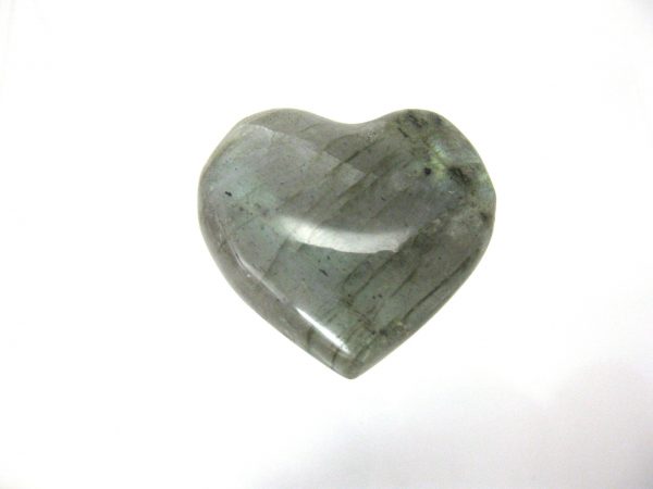 Genuine Labradorite Metaphysical Polished Mineral Heart from Madagascar for Sale. #2a